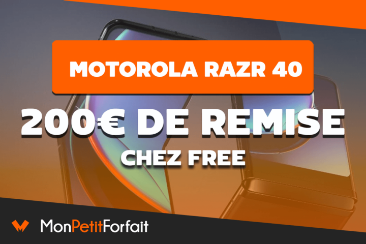 Motorola Razr 40 moins cher chez Free