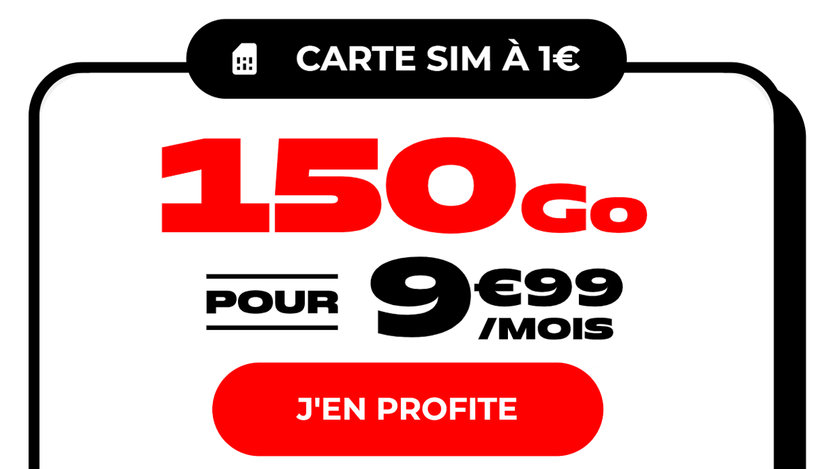 NRJ Mobile forfait 150 Go 10€