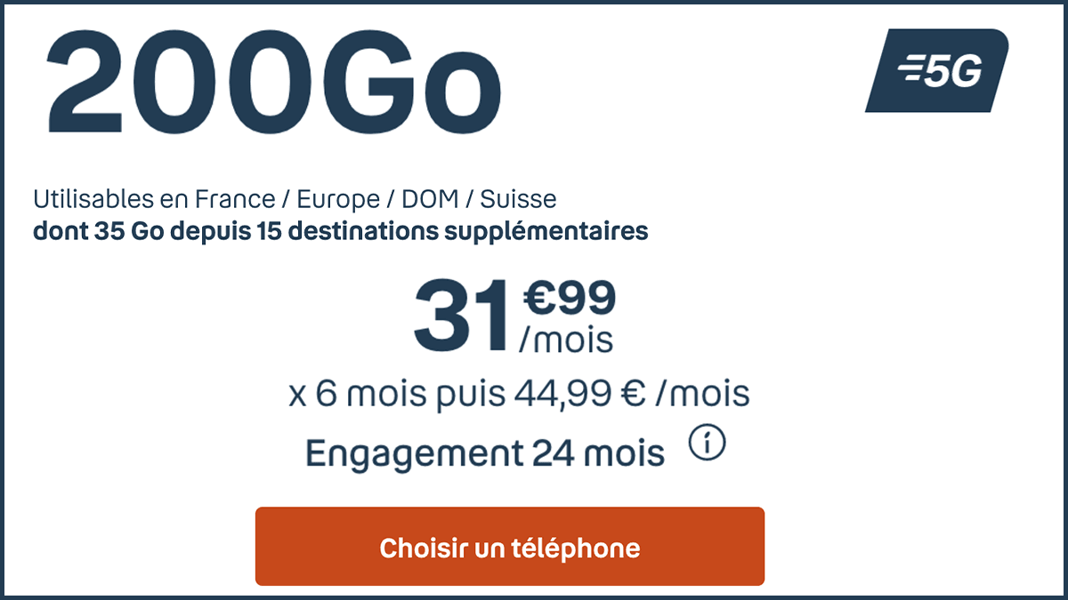 Forfait mobile Bouygues Telecom