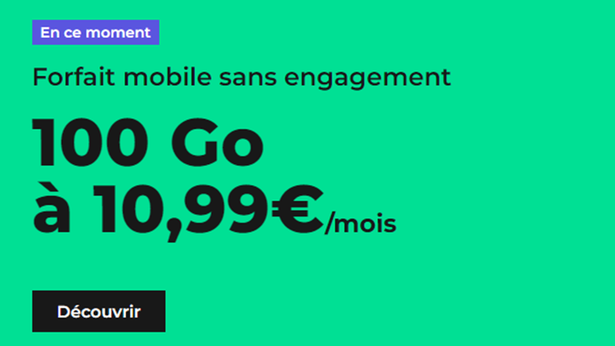 RED by SFR forfait sans engagement