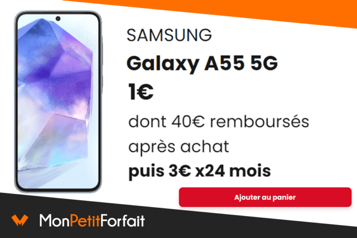 Samsung Galaxy A55 en promo SFR