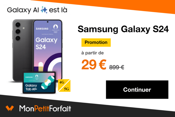 Samsung Galaxy S24 promo Orange