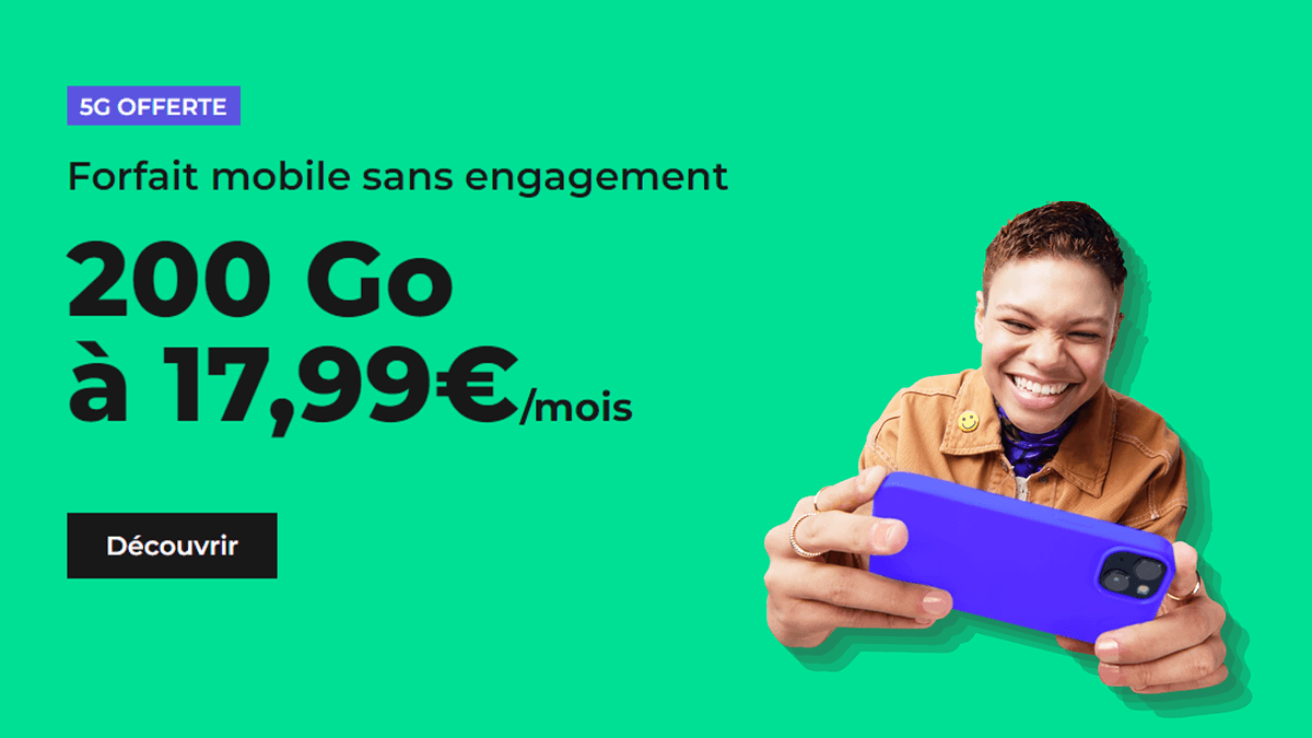 RED by SFR forfait sans engagement 200 Go