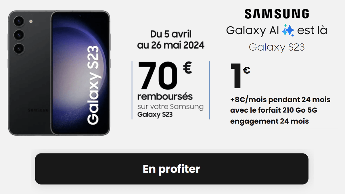 Samsung Galaxy S23 1€ SFR