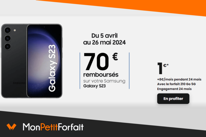 Galaxy S23 promo French Days SFR