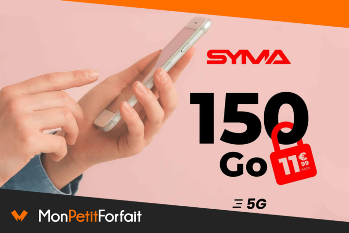 Forfait Syma mobile 150 Go 5G