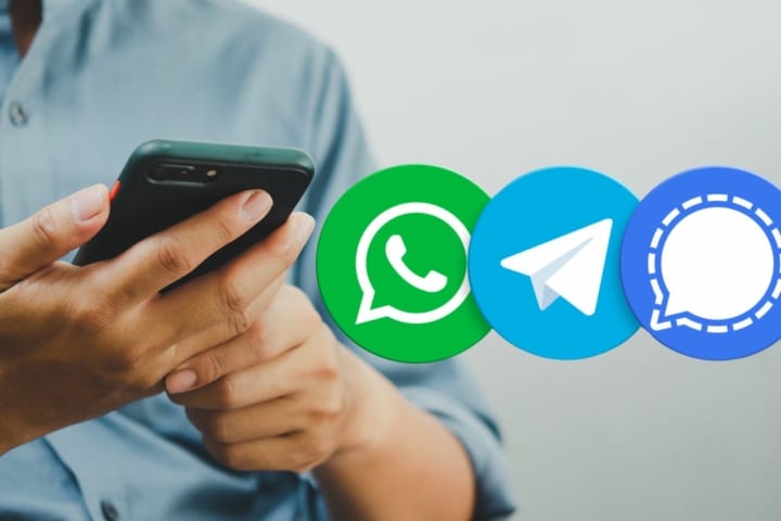 WhatsApp, Telegram et Signal