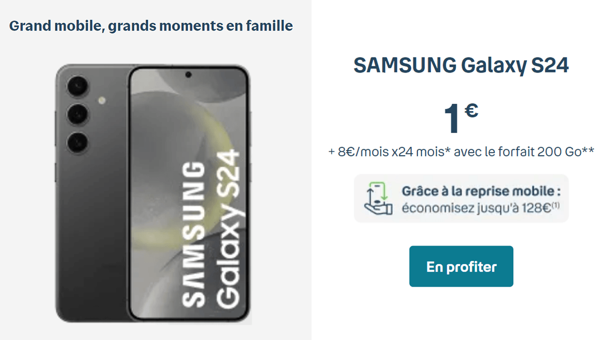 Bouygues Telecom Galaxy S24 offre