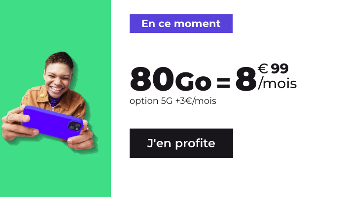 Forfait RED by SFR 80 Go en promo
