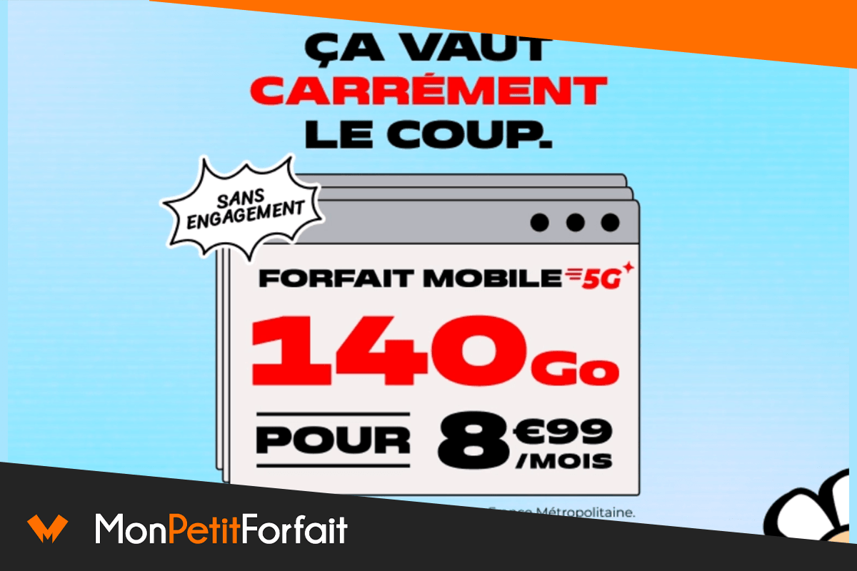 Choisir son forfait mobile 5G entre 140 et 150 Go à moins de 10€ — free download