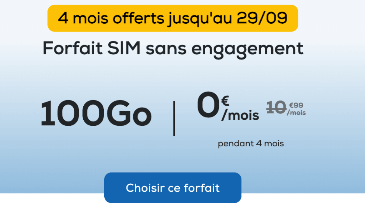 Choisir son forfait mobile chez La Poste Mobile avec 4 mois offerts — free download